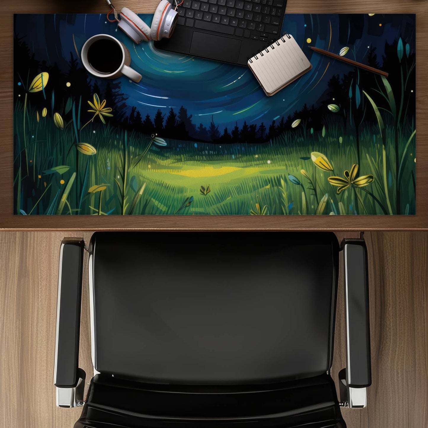 Between grass blades - Desk mat - Print on demand