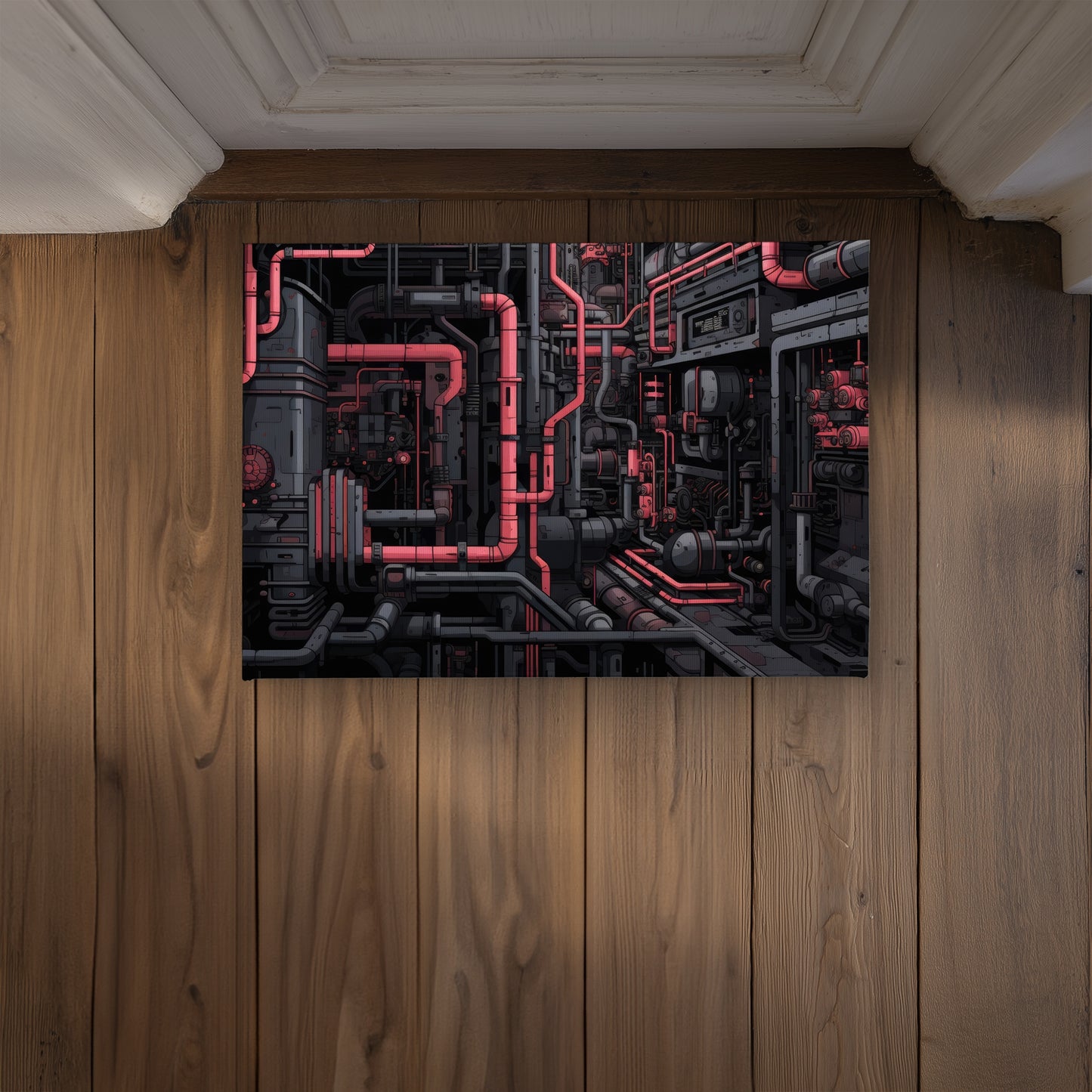 Tubular Nightmare Pink Indoor Outdoor Door Mat | Home Decor