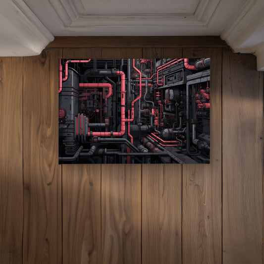 Tubular Nightmare Pink Indoor Outdoor Door Mat | Home Decor