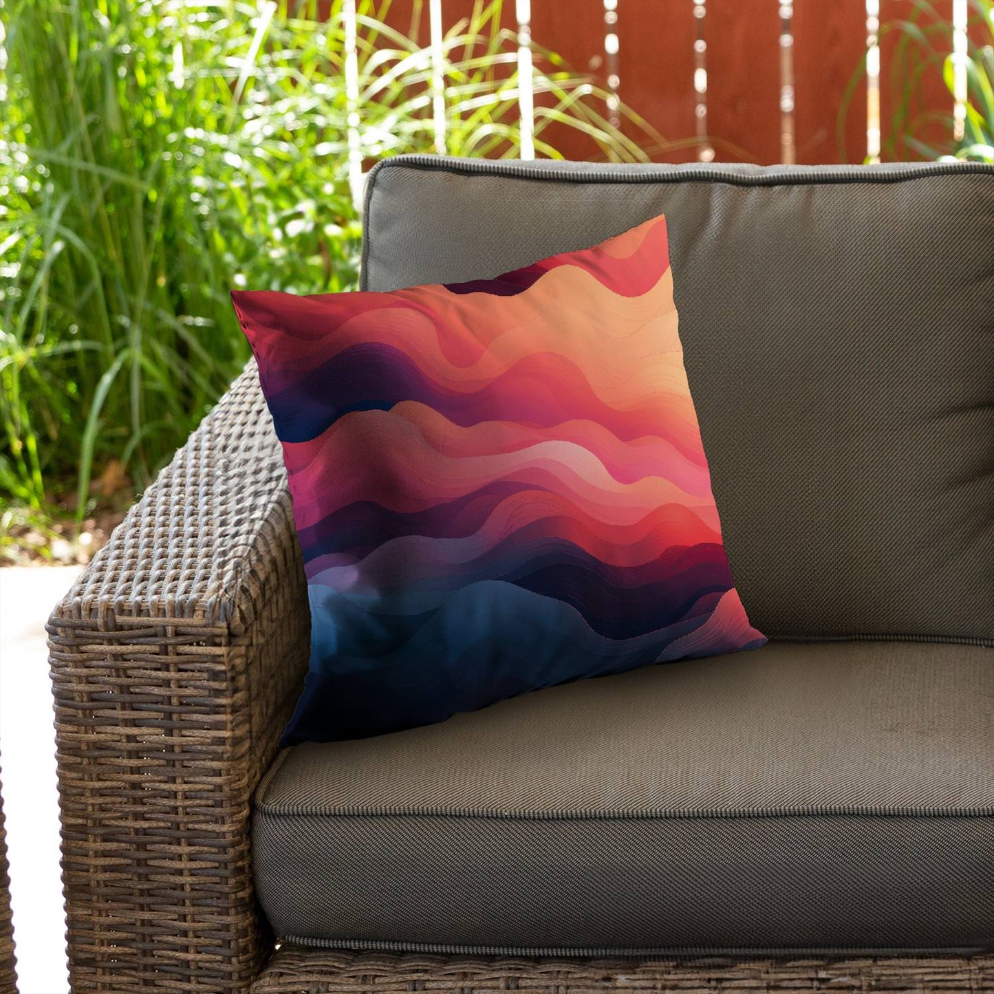 Ethereal smoke - Throw pillow - Print on demand