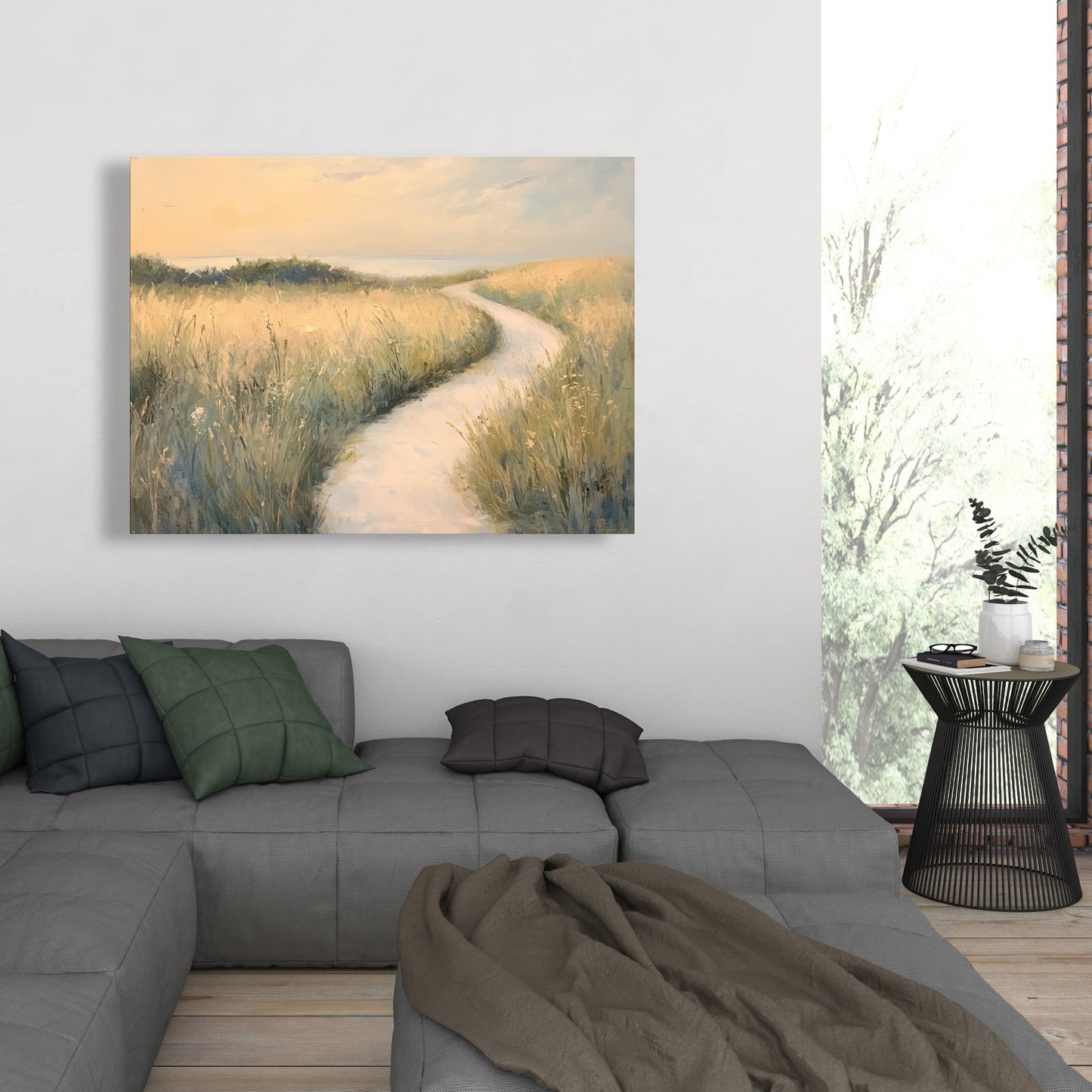 Soft breeze - Green Canvas for Elegant Home Decor | Buy Now