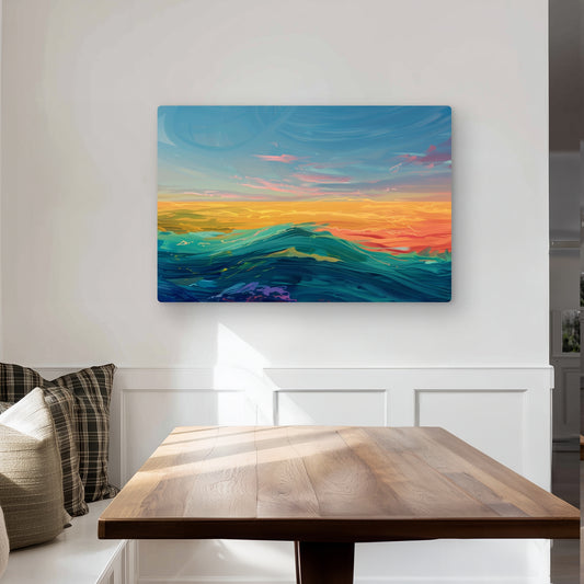 Watercolors - Blue Metal Print for Home Decor | Art Piece