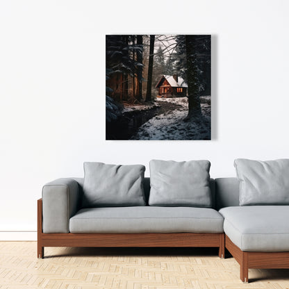 By the river - 32"x32" Canvas