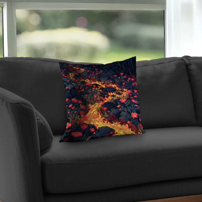 Dodging Nature Black Poly Twill Throw Pillow Insert | Decor