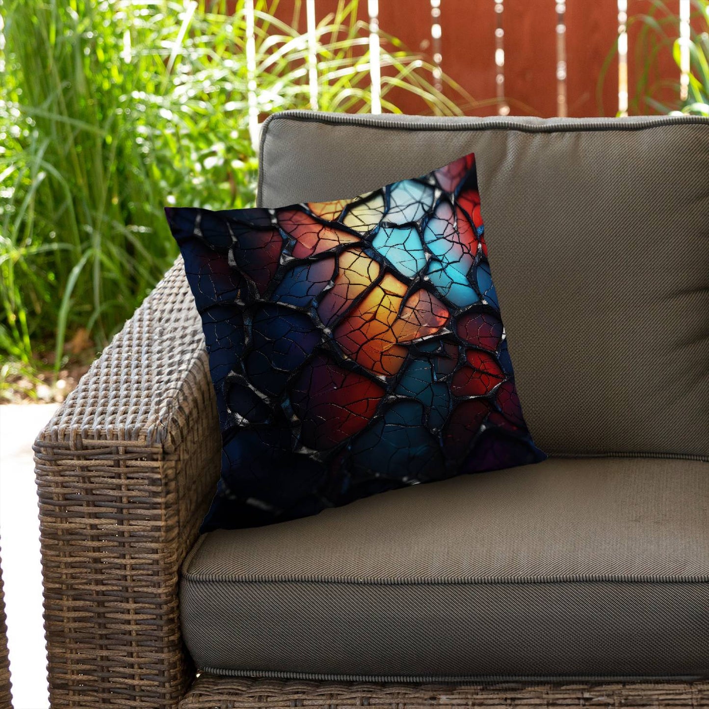 Oil shade - Throw pillow - Print on demand