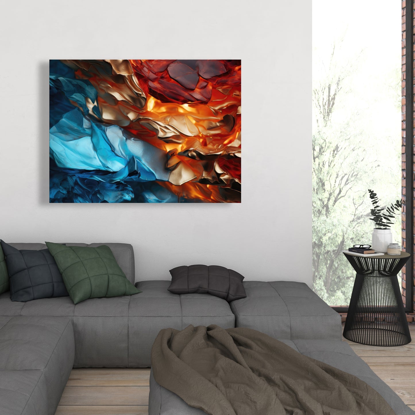 Mineral contrast - 32"x32" Canvas