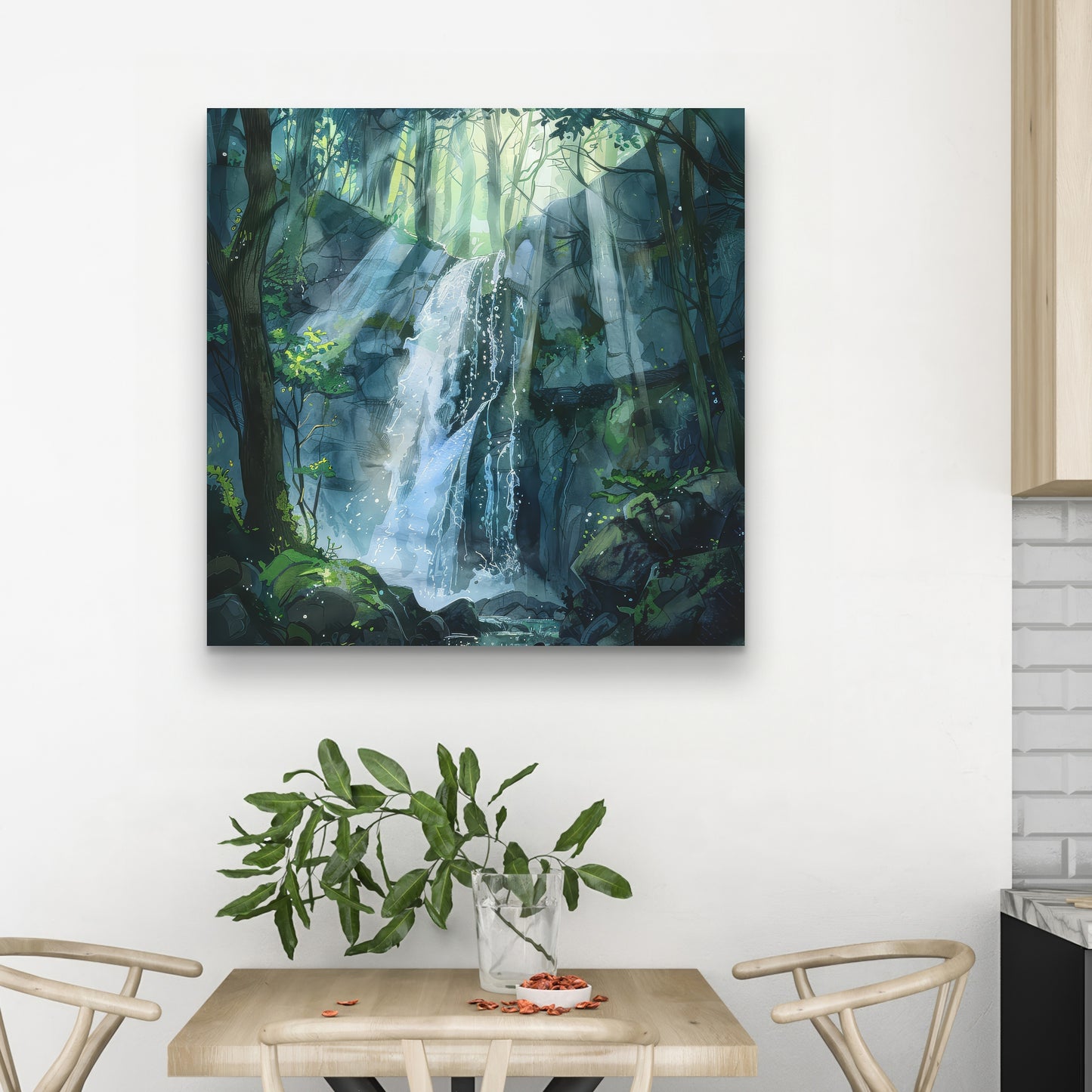 Sleeping Fall - Blue Canvas Home Decor | Elegant Wall Art