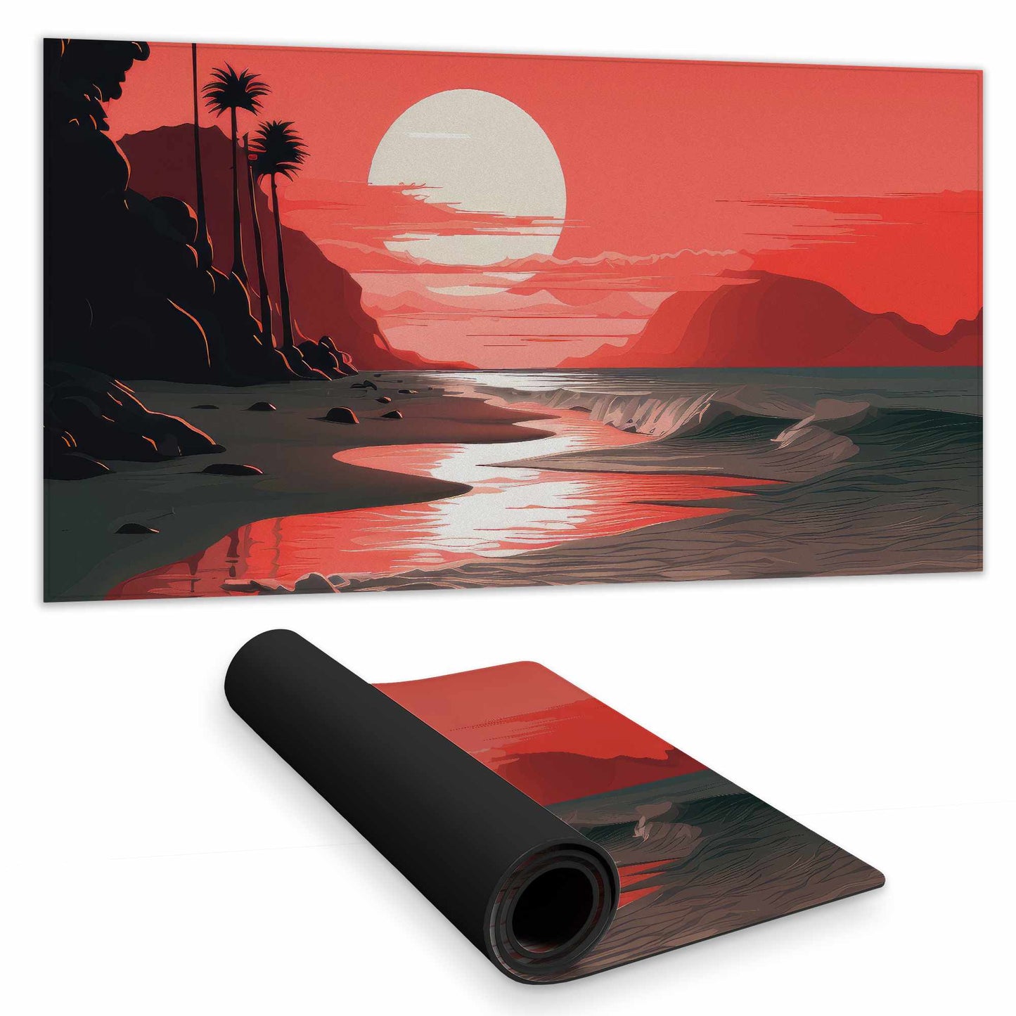 Blood Sun Desk Mat | Stylish Home Decor Mouse Pad