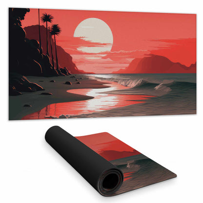 Blood Sun Desk Mat | Stylish Home Decor Mouse Pad