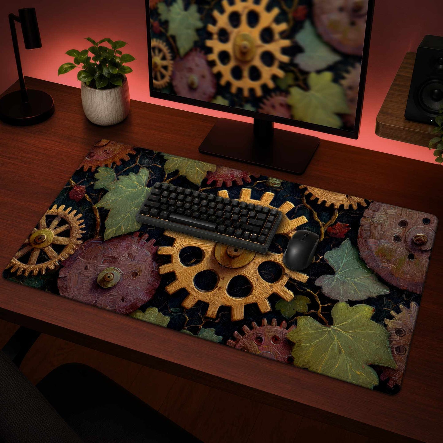 Nature punk Yellow Gaming Mat | Stylish Design