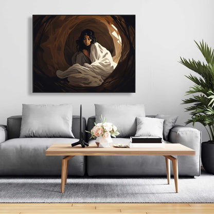 Warm embrace - Black Framed Canvas Art for Home Decor