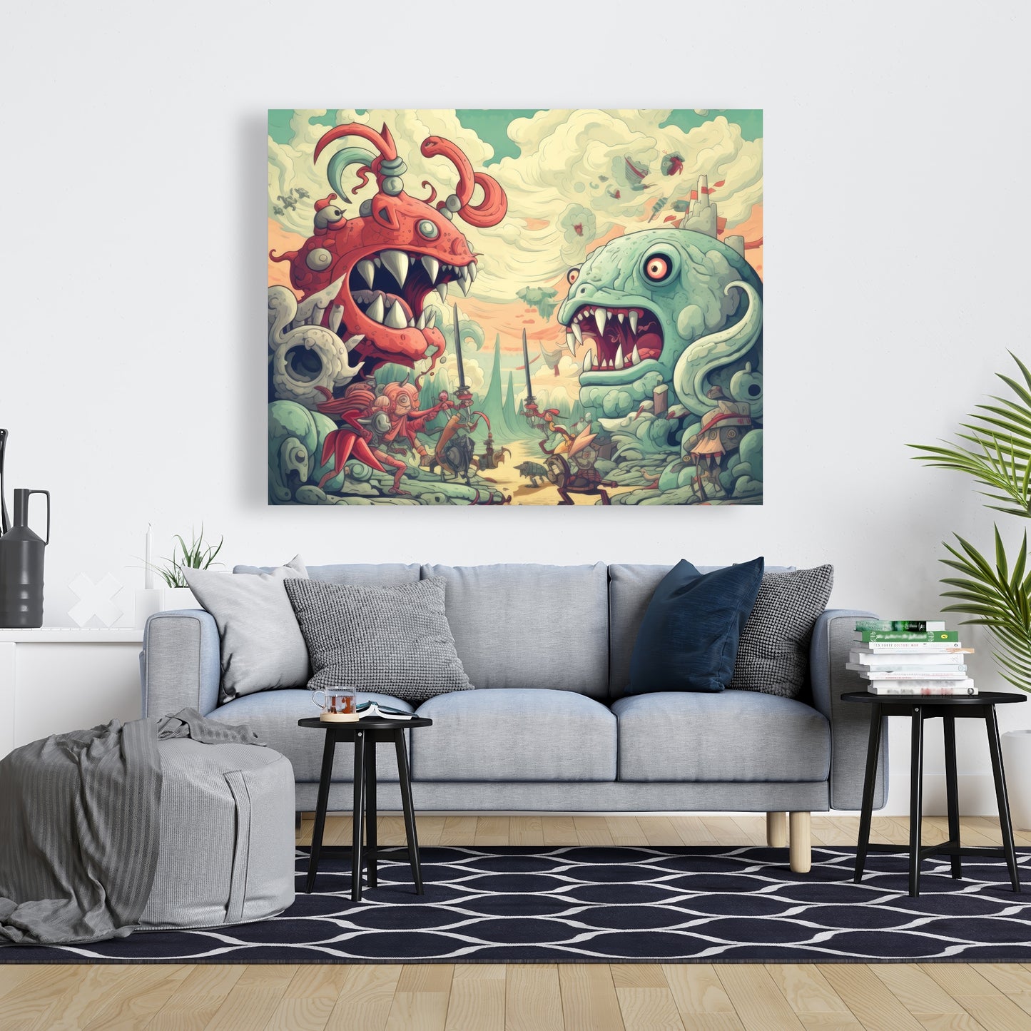Two titans - 32"x32" Canvas