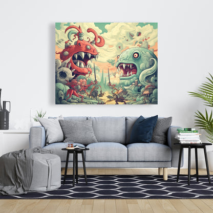 Two titans - 32"x32" Canvas