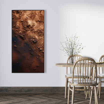 The dark patch - 36"x36" Framed canvas