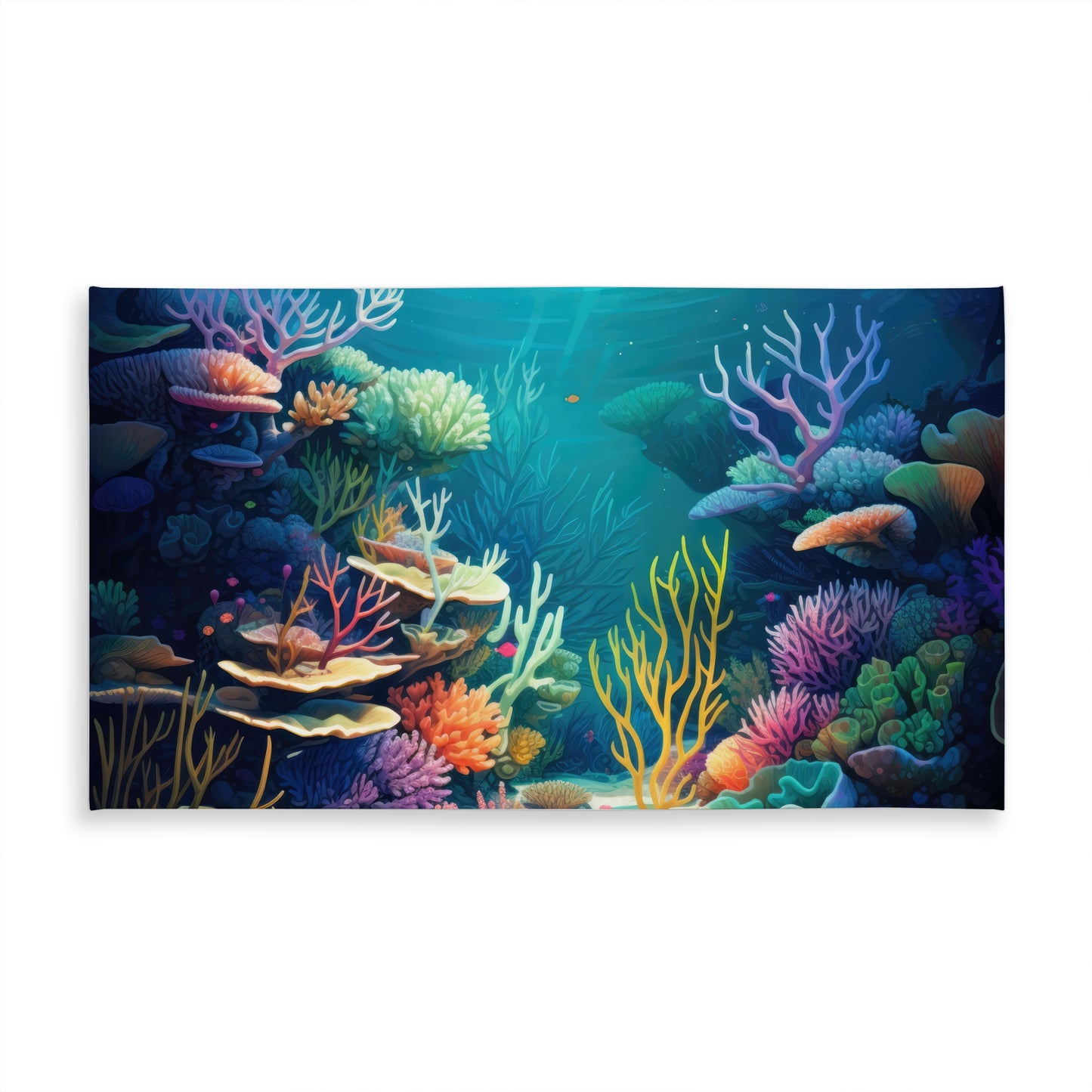 Filled with life Blue Indoor Outdoor Tablecloth