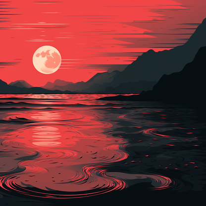 Bloody tides - Throw Pillow