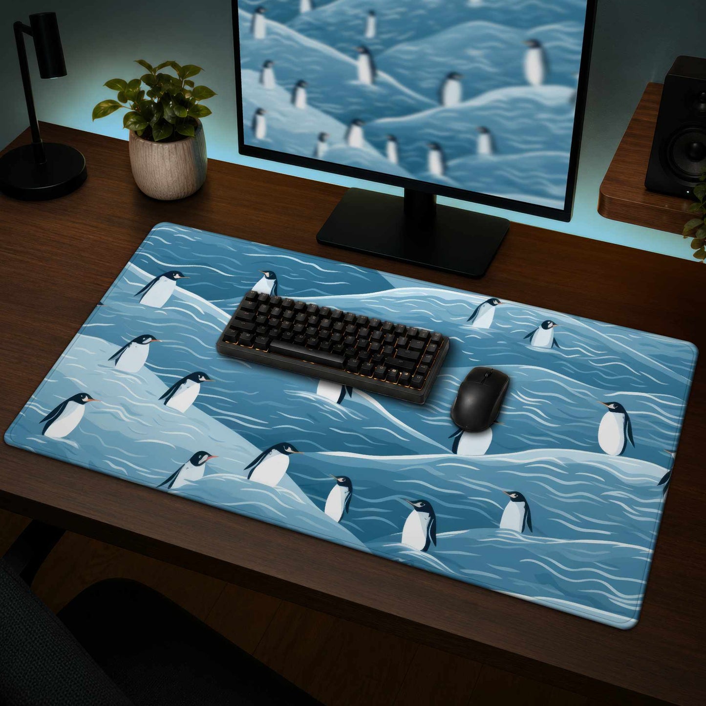 Tapis de jeu Les pingouins vagabonds - Tapis de jeu élégant pour la décoration intérieure