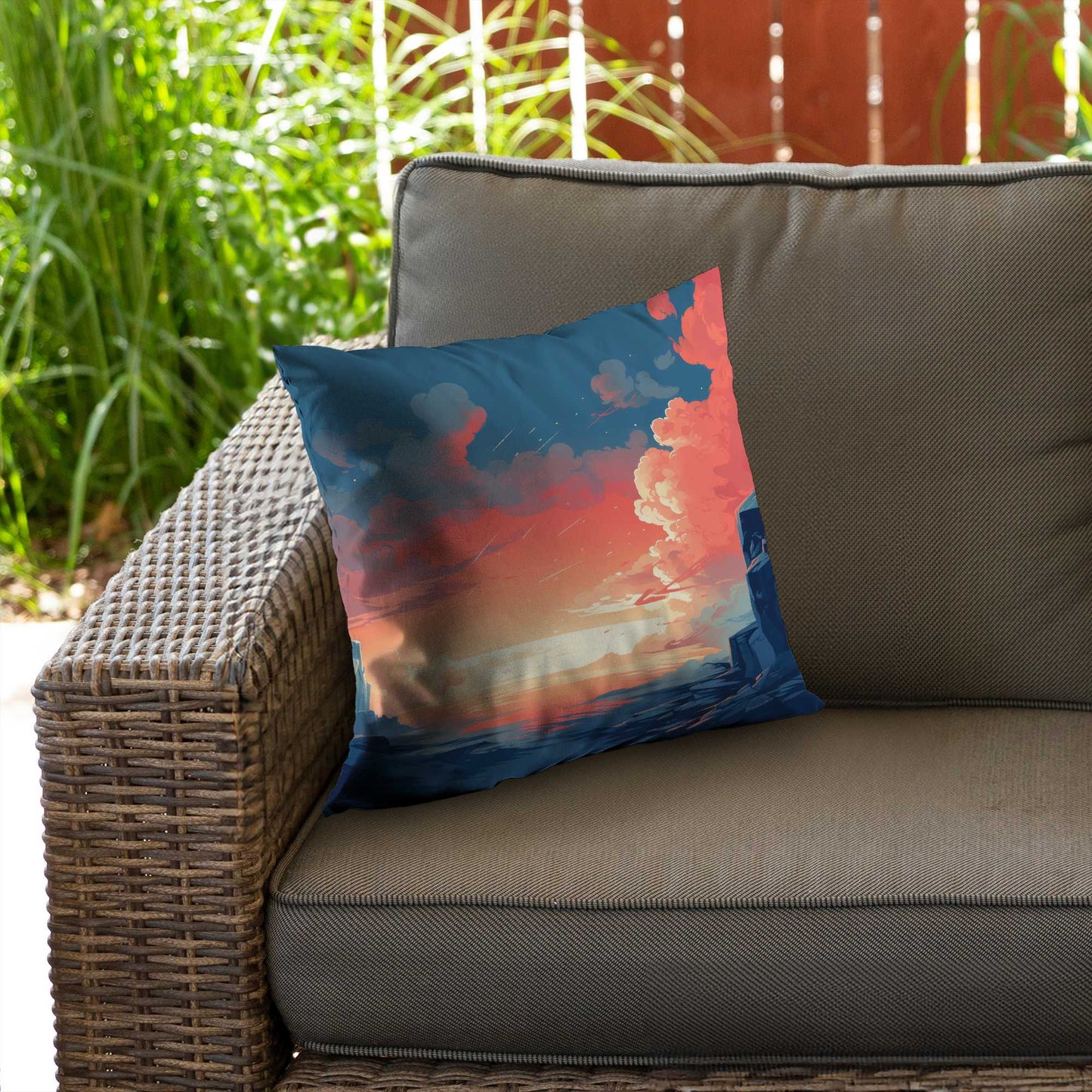 Coussin décoratif en sergé de polyester - Décoration élégante pour la maison