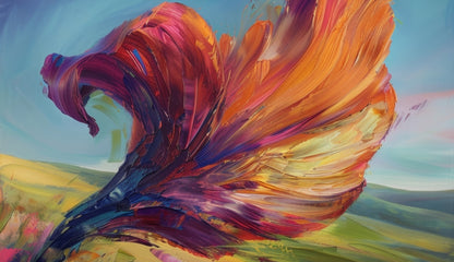 The leaf Red Indoor Outdoor Tablecloth | Decor Essential