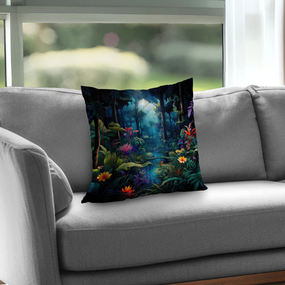 The beauty of nature Blue poly twill throw pillow insert