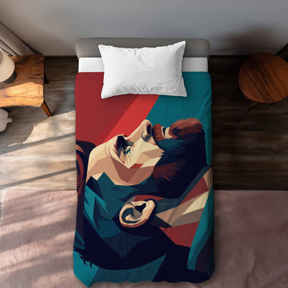 Courageous Turquoise Duvet Cover | Stylish Home Decor