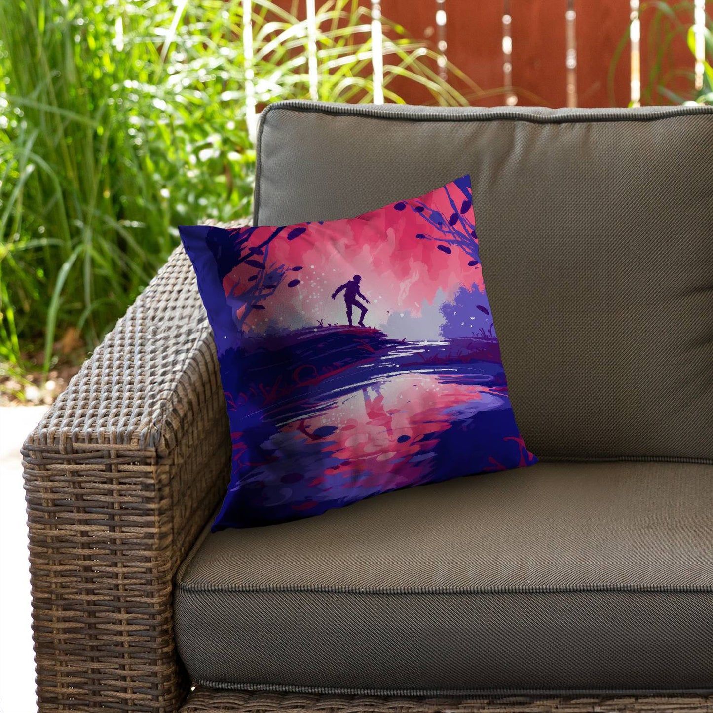 Toxic crossing - Throw pillow - Print on demand