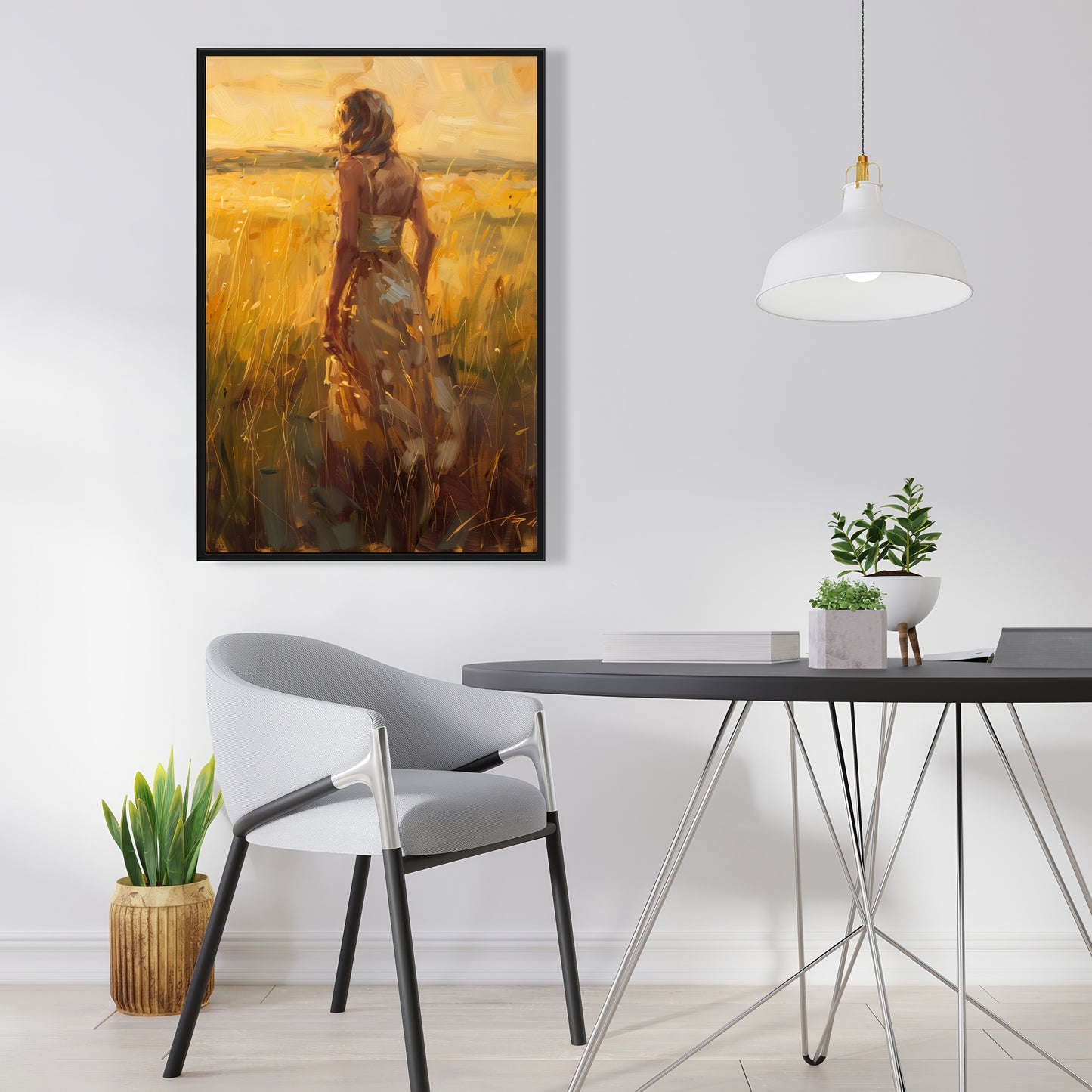 Exploring - 24"x24" Framed canvas
