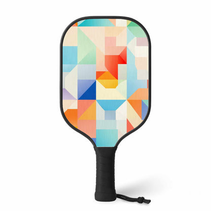 Ensemble de pagaies de pickleball décontracté à cadence géométrique | Équipement sportif