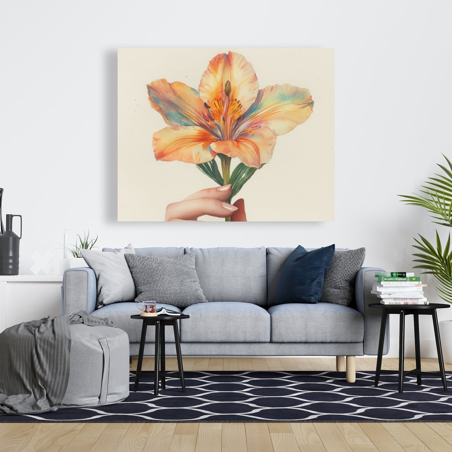 Ahold Orange Canvas for Home Decor - Vibrant Wall Art