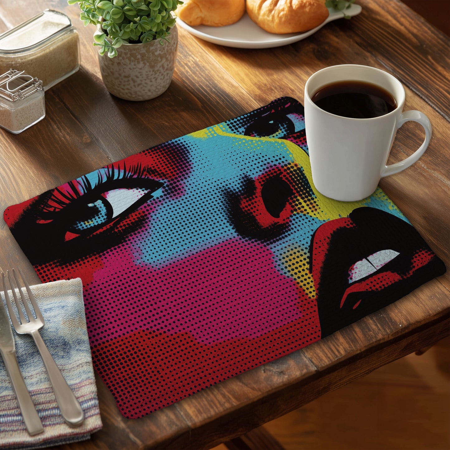 Comics Braided Polyester Placemat - Stylish Home Decor