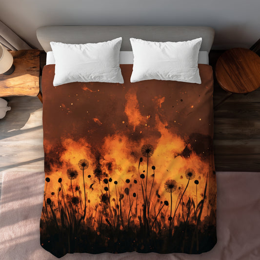 Ablaze Yellow Duvet Cover - Brighten Your Home Decor