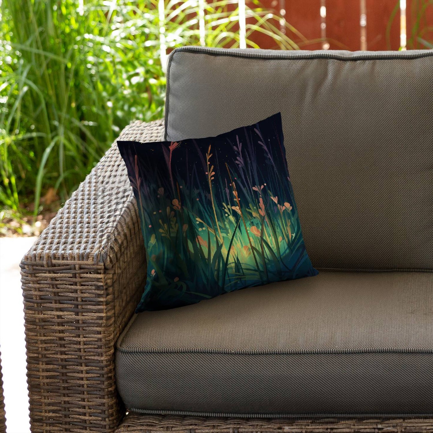 Between twigs - Throw pillow - Print on demand