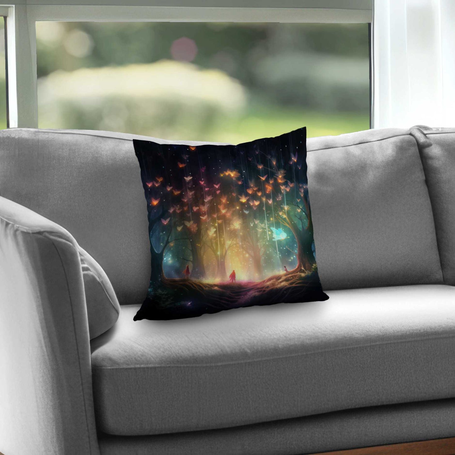A dream come true - Orange poly twill throw pillow insert