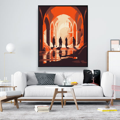 Faith Restored Beige Framed Canvas | Elegant Home Decor