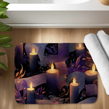 Tapis de bain Chuchotis à la chandelle | Décoration intérieure douillette