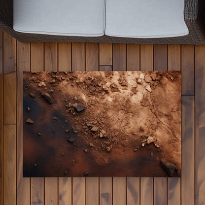 The Dark Patch - Black Outdoor Area Rug for Home Decor