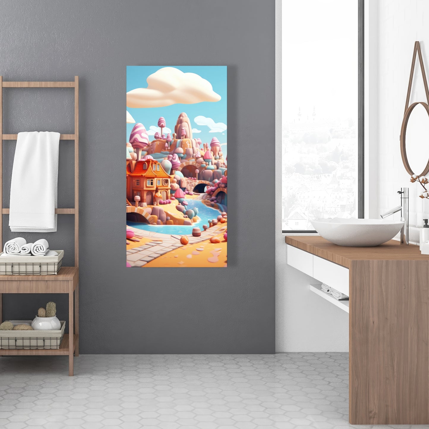 Sweet kingdom Pink Canvas - Stylish Home Decor Accent