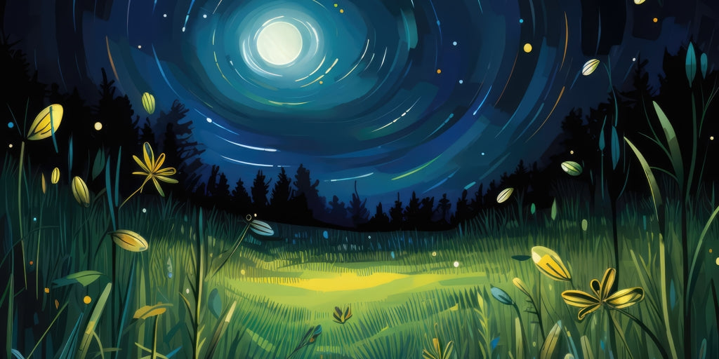 Between grass blades - Green desk mat for home decor