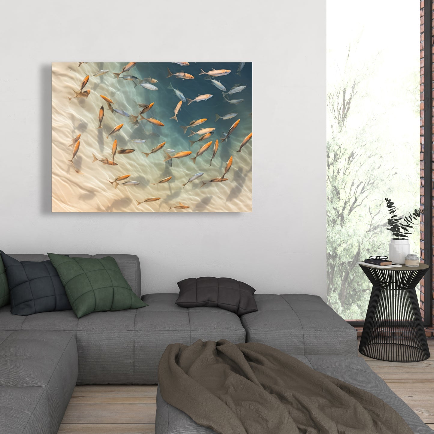 Away from the sand - 32"x32" Canvas