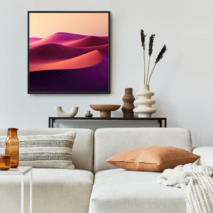 Deep dunes - 36"x36" Framed canvas