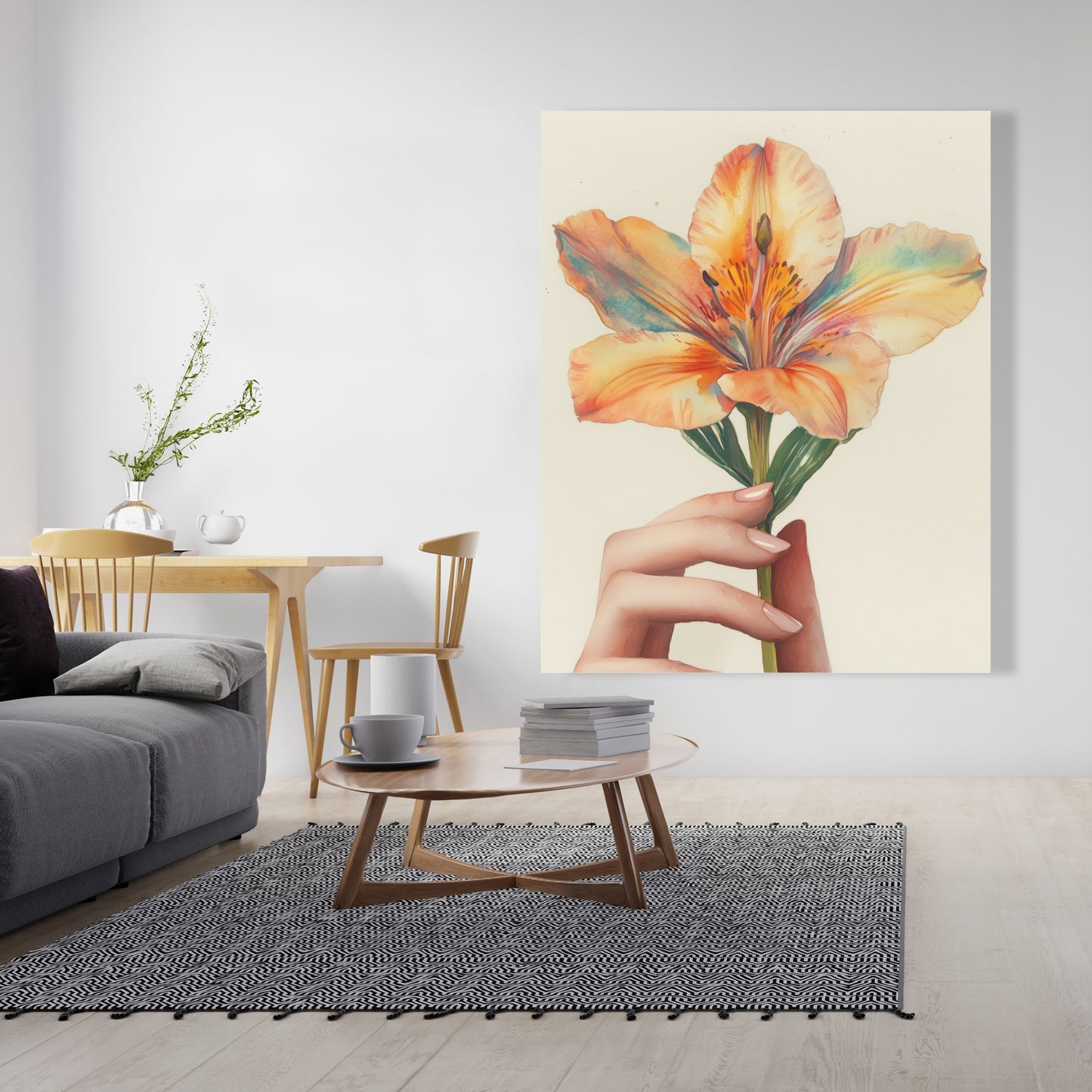 Ahold Orange Canvas for Home Decor - Vibrant Wall Art