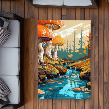 Wisdom Inbound Red Outdoor Area Rug | Home Decor Essentials