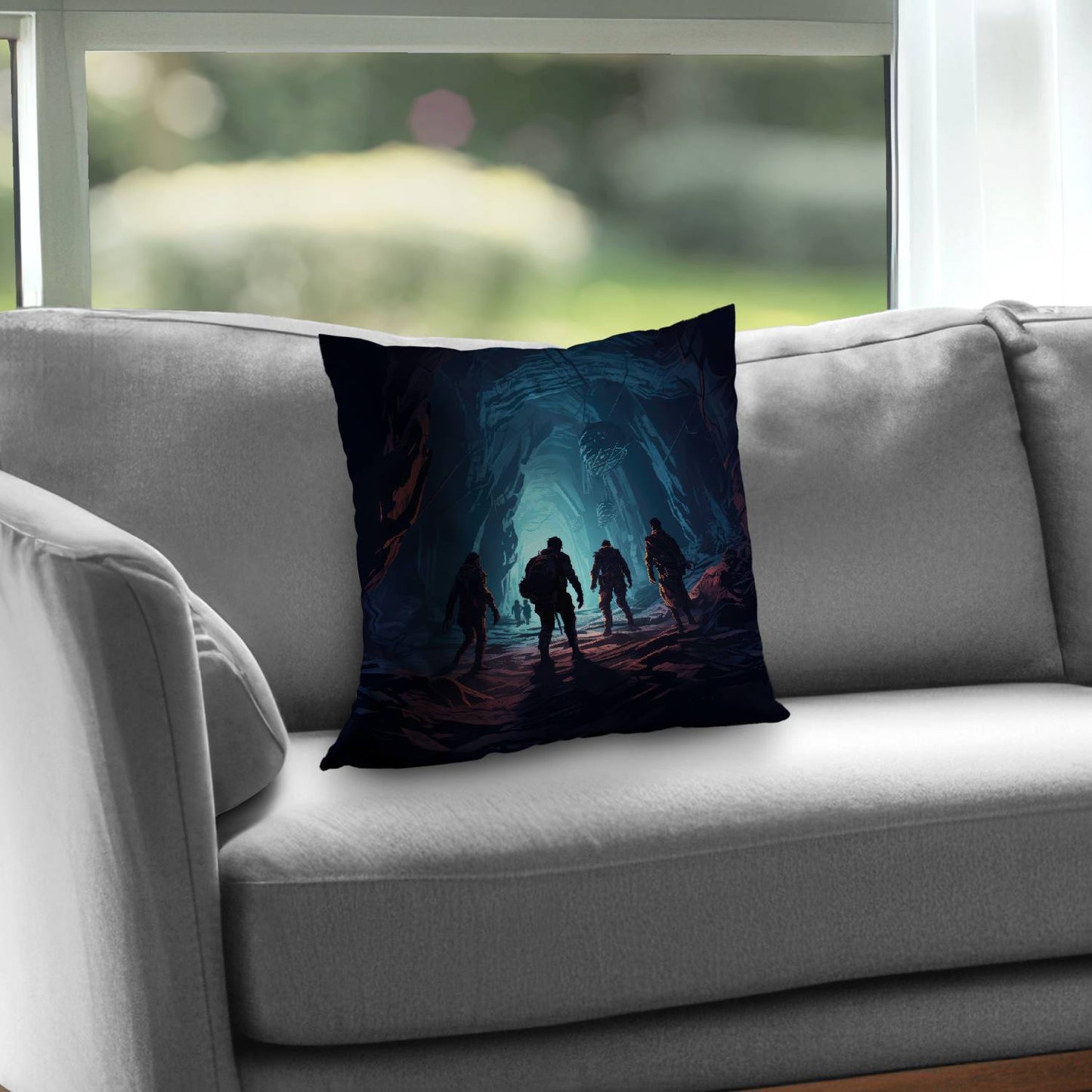 Coussin décoratif en sergé de polyester Secret Society | Décoration d'intérieur élégante
