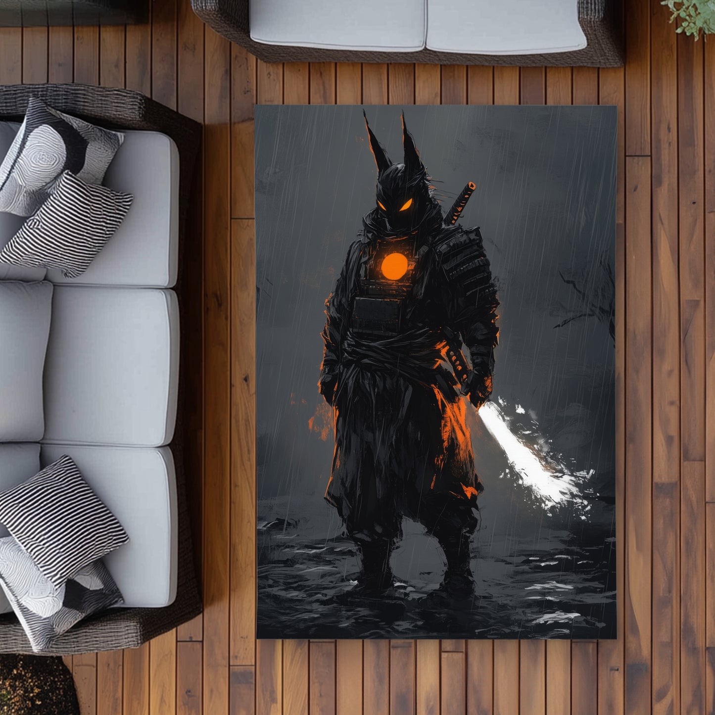 Blazing Gray Outdoor Area Rug - Stylish Home Decor Accent