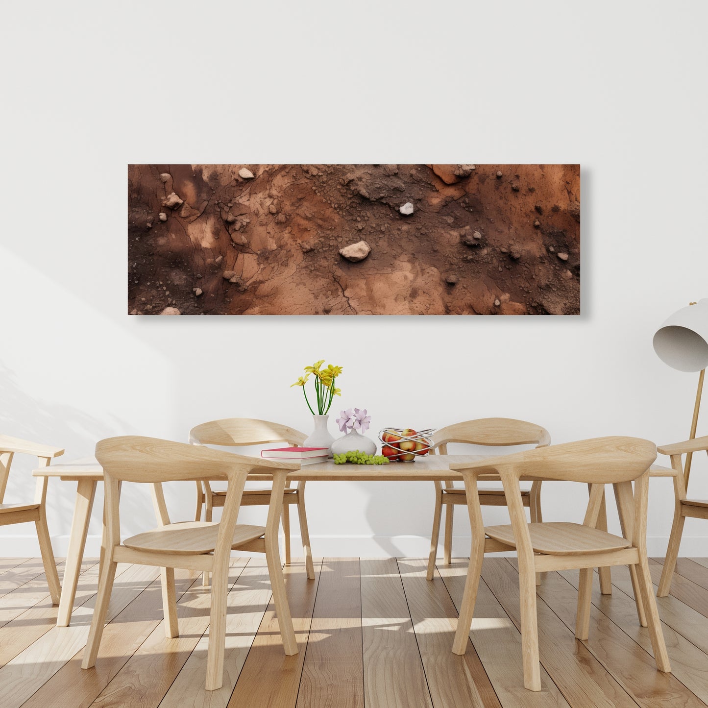 Mud and stones - 32"x32" Canvas