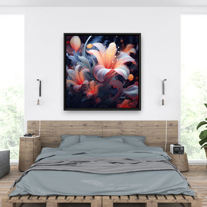 Astral bloom - 36"x36" Framed canvas