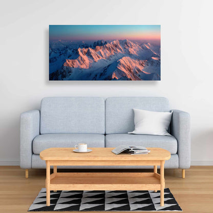 Sunny Peaks - Blue Canvas Art | Stylish Design