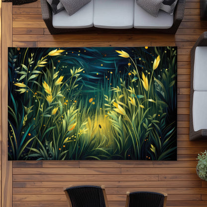 Lit Plains Green Outdoor Area Rug for Home Decor - Stylish & Durable