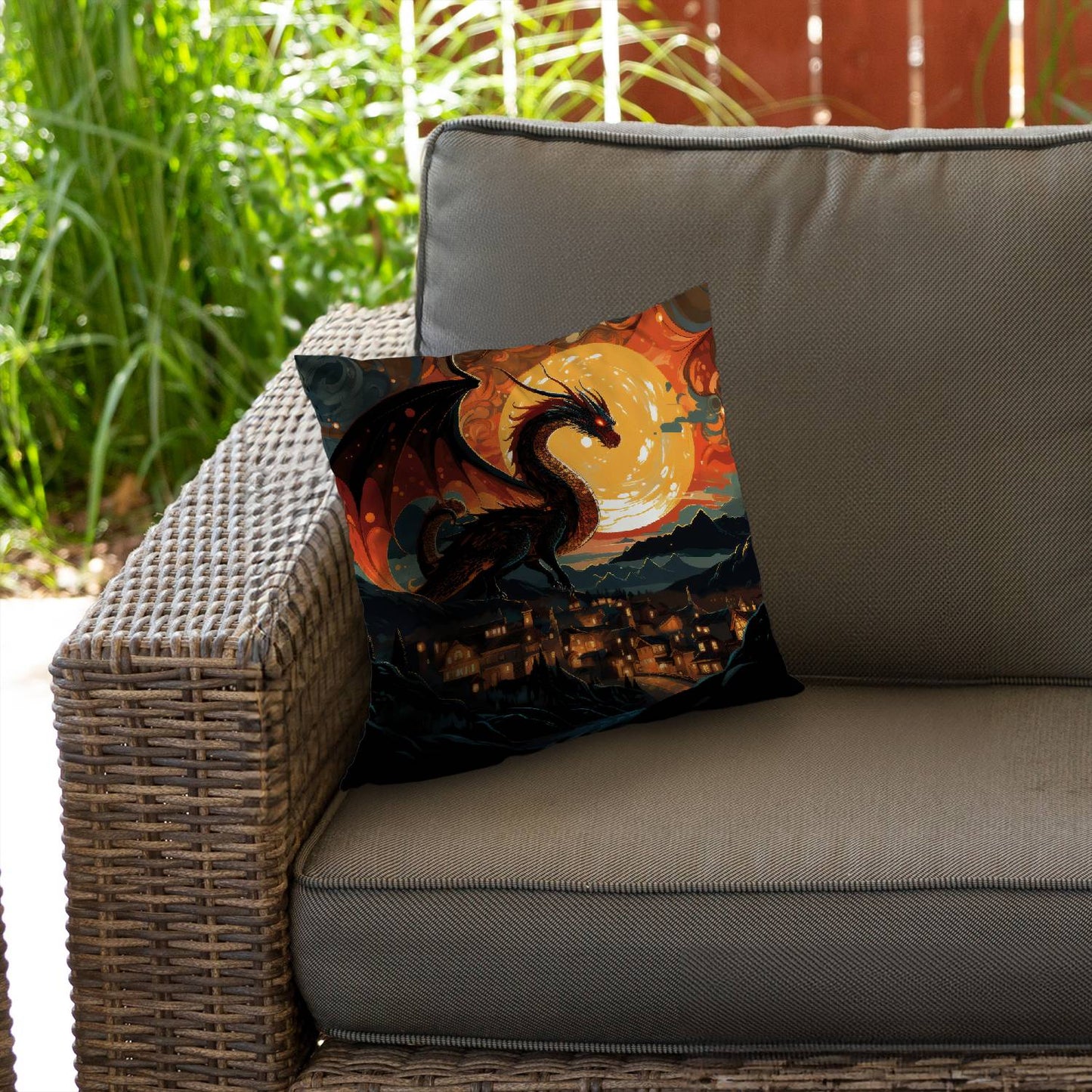 Imminent destruction - Throw pillow - Print on demand