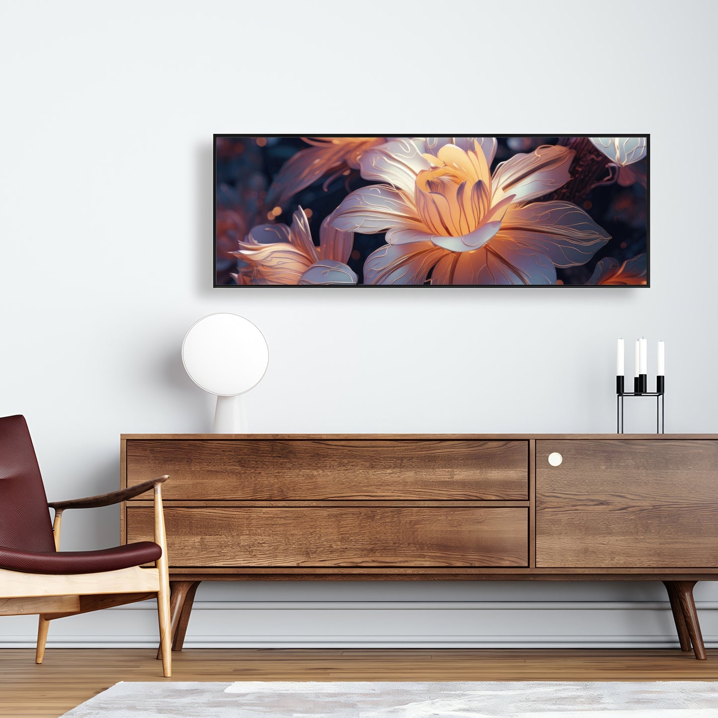 Pixie flowers - 36"x36" Framed canvas